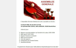 Assemblée Générale 2026