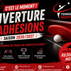 LES DEMANDES D'ADHESIONS 2026-2027 SONT OUVERTES