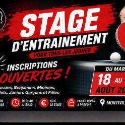 Inscription stage Aout 2026