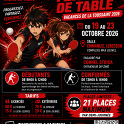 STAGE DE LA TOUSSAINT 2026